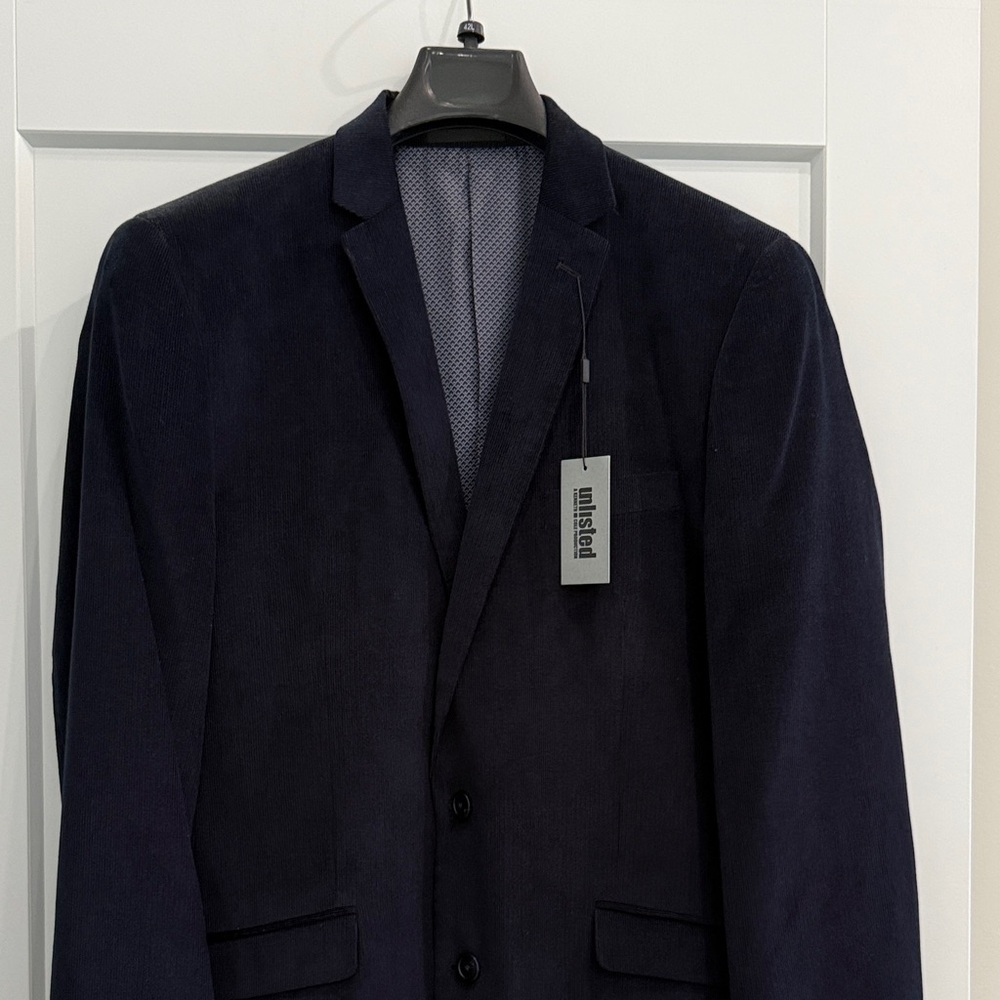 NWT Men's Navy Corduroy Blazer​ - Picture 5 of 5